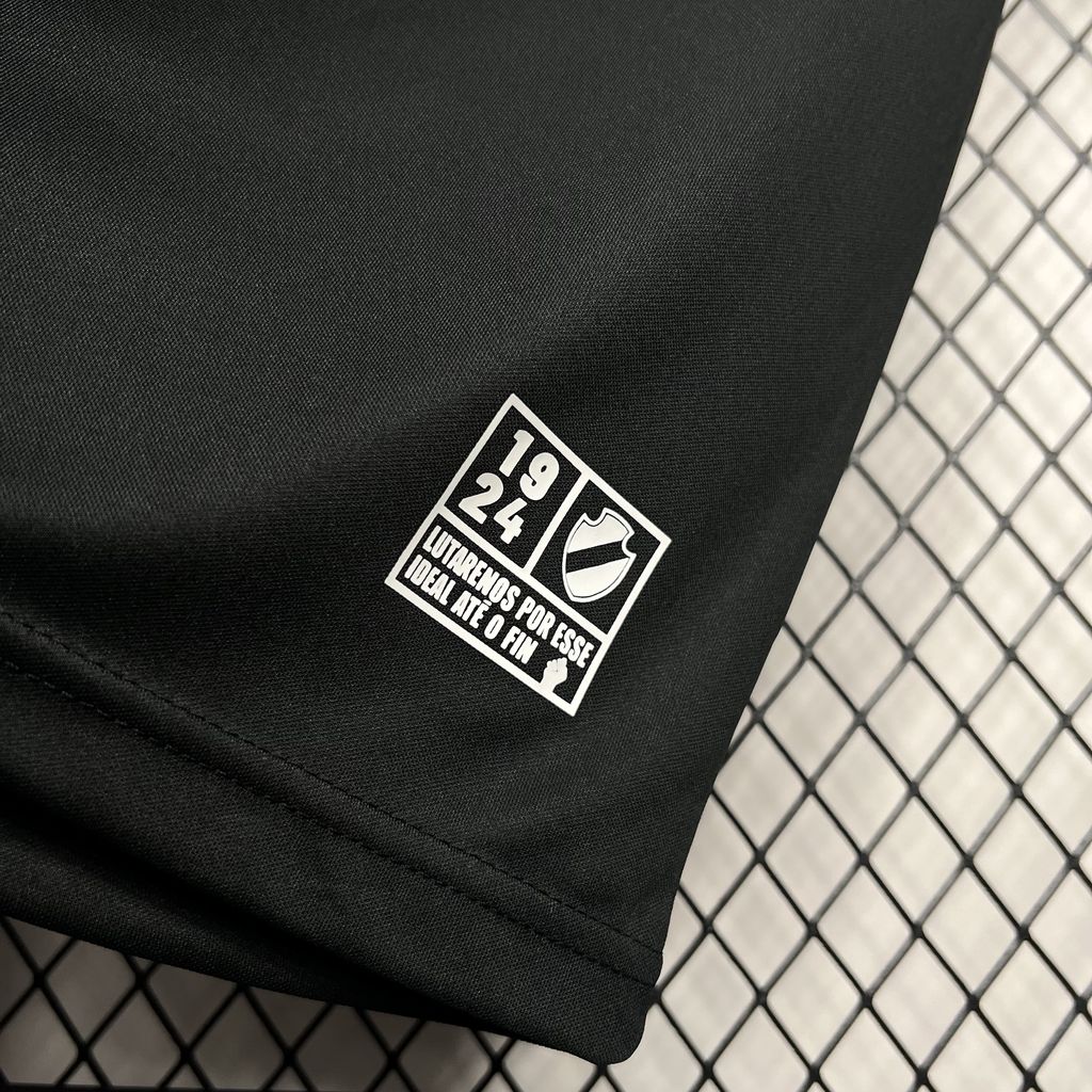 Camisa Vasco Da Gama Warm-up Black 24/25 - Kappa Torcedor Masculina
