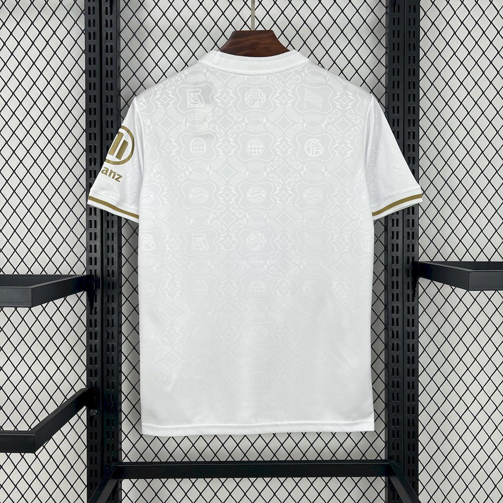 Camisa Bayern De Munique 24/25 Aniversario De 125 anos Branca - Torcedor Masculina