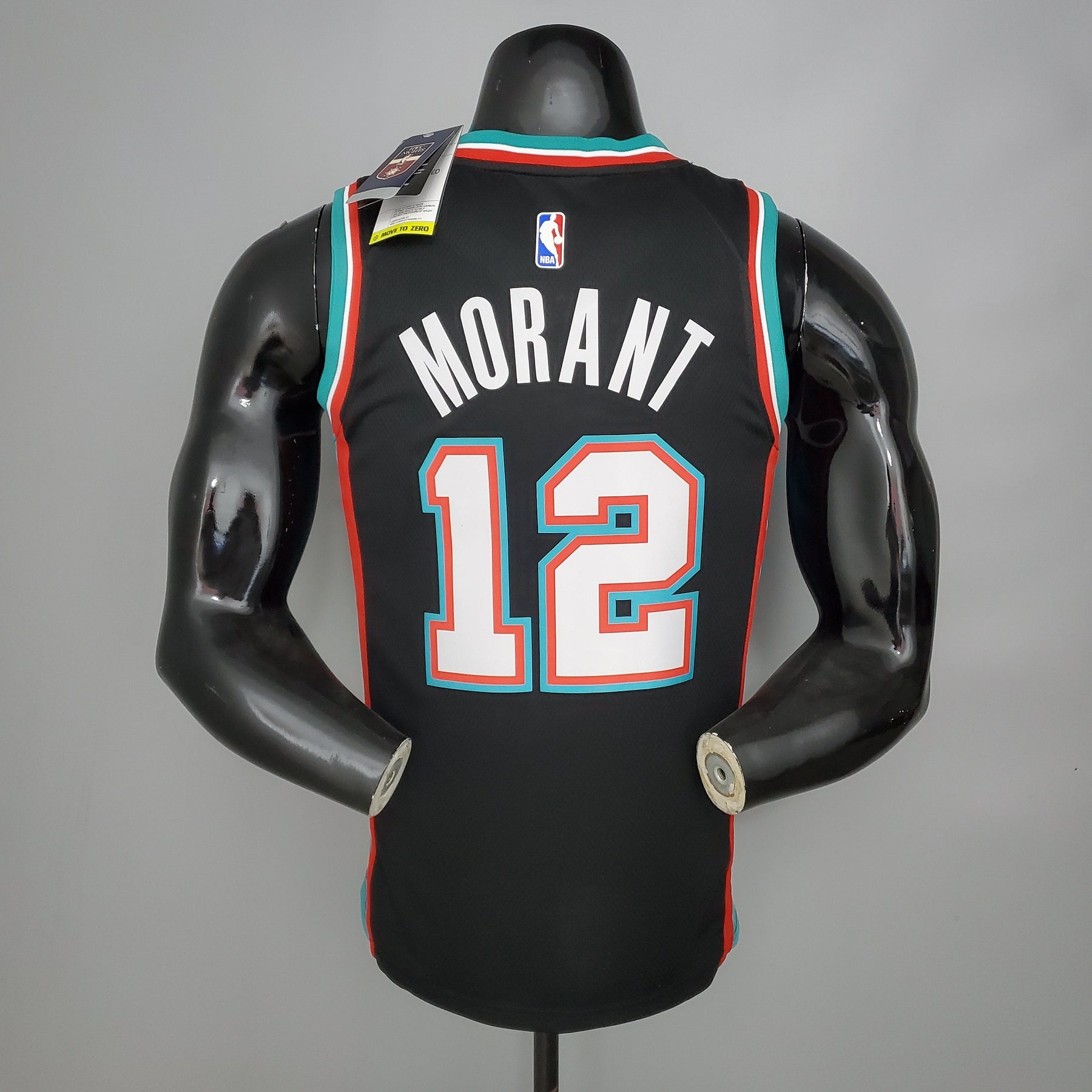 Camisa NBA Memphis Grizzlies #12 Morant - Retro Black