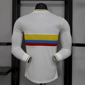 Camisa Colômbia Aniversário De 100 Anos 24/25 - Versão Jogador Manga Comprida