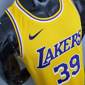 Camisa NBA Lakers #39 Howard Crew Neck Yellow - 23/24